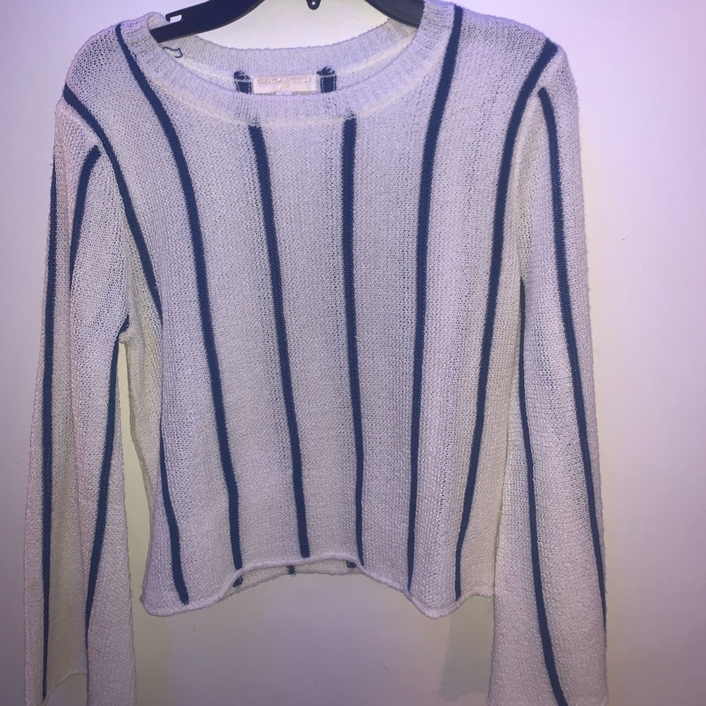 ✨cream and navy blue sweater top✨ YL✨ ~chelsea & violet~ ✨